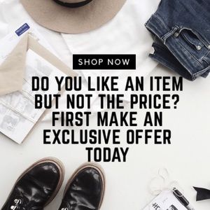 Do you like an item? Make an exclusive offer today